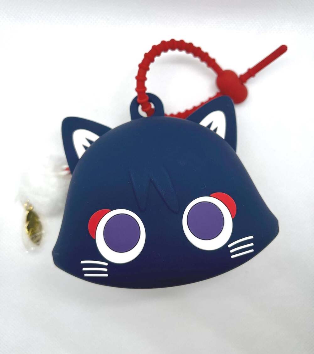 Genshin Impact Wanderer Scaramouche Cat Silicone Pouch Accessories Keychain Char